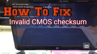 How to fix The CMOS checksum is invalid on your laptop date and time always reset [upl. by Ahcsat111]