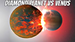 When Cancri E Meets Venus Diamond Planet vs Acidic World Universe Sandbox [upl. by Rubio92]