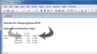 How to Analyze Data with Minitab 17 [upl. by Enialahs]