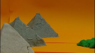 Egyptian Pyramids with Kinetic Sand  Crafts for Kids  Egypt Pyramids for Kids  Giza History [upl. by Mancino527]