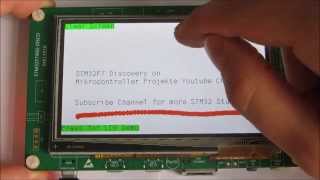 STM32F7 Discovery TFT Touch Demo ARM Cortex M7 STM32F746GDISCO [upl. by Peers]