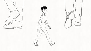 walk cycle animationflipaclip animation [upl. by Ellebanna249]