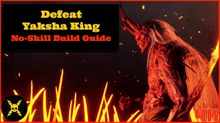 How To Beat Yaksha King Without Dodging or Parrying  No Skill Build Guide Black Myth Wukong [upl. by Kirtley]