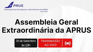 ASSEMBLEIA GERAL EXTRAORDINÁRIA DA APRUS [upl. by Sitoiyanap]