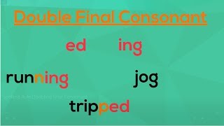 Doubling the Final Consonant  Spelling Rules  EasyTeaching [upl. by Thornburg]