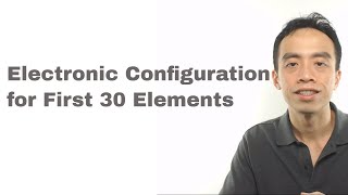 Electronic Configuration for First 30 Elements [upl. by Relyuc800]