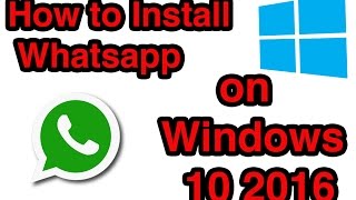 How to install whatsapp on PCLaptop  windows 10  81 in urdu  Hindi by MalomatiTube [upl. by Lindie95]