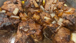 Mesquite Pan Seared Lamb Loin Chops n Onions [upl. by Niela]