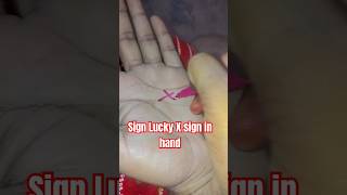 Laki X sign in hands motivation education palmistry amazingfacts [upl. by Lebasi]