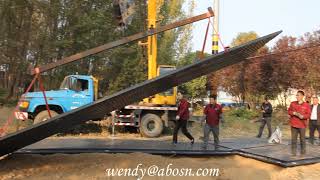 ABOSN Road Amphi Mat Installation Assembling Test [upl. by Hodge316]