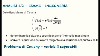 ING d2 equazioni differenziali var separabili [upl. by Llenal]