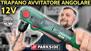 Nuovo trapano avvitatore angolare 12V Parkside lidl 2799€ RICARICABILE PWBSA 12 A1 2022 [upl. by Annaer]