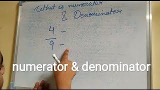 what is numerator and denominator numerator or denominator kya hota hai [upl. by Bibeau]