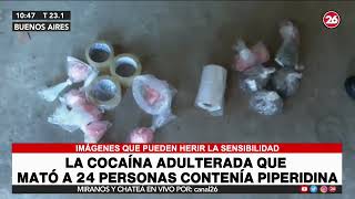 La cocaína adulterada que mató a 24 personas contenía Piperidina [upl. by Ellerad606]