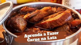 Como Fazer Carne de Porco na Lata CONSERVADA NA BANHA [upl. by Cohette135]