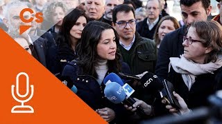 Inés Arrimadas Declaraciones en la carpa de Cs en Amer Girona [upl. by Animor]