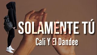 Cali Y El Dandee  Solamente Tú LetraLyrics [upl. by Amehr]