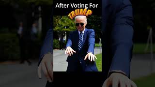 Biden After Voting For Trump Biden Trump Kamala ai dancemoves [upl. by Morette]