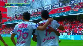 Gol de L Ulloa  Toluca 1  1 Pachuca  LIGA Bancomer MX  Apertura 2018  Jornada 12 [upl. by Uyerta]