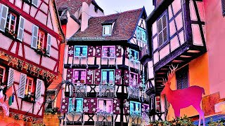 ✈️ Colmar Christmas Markets 🎄Walking Tour 4K 🎄 [upl. by Corry738]