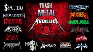 THRASH METAL only from 1985 1990 Bands classic full songs \m [upl. by Meeharb523]