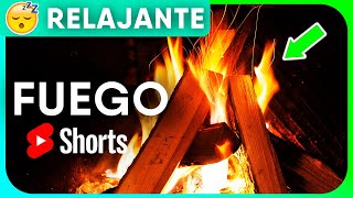 🔥 Sonido de FUEGO Relajante AGRADABLE 😴 Ruido Blanco ASMR Sonidos de la Naturaleza Shorts Short [upl. by Kemble]