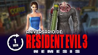 ANIVERSARIO DE RESIDENT EVIL 3 NEMESIS EN 1 MINUTO ☢️  3 [upl. by Htebazil]