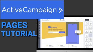 How To Build An ActiveCampaign Landing Page Tutorial 2023 Timestamps In The Description [upl. by Edin]