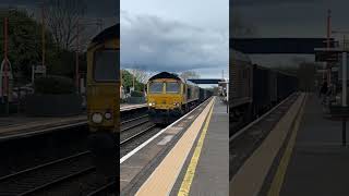 GBRf 66742 ‘Post of Immingham’ Storming through with a 2 tone railway ukrail shorts trains [upl. by Darnok366]