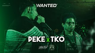 PEKE x TKO  SEMIFINAL  Batalha do Tanque  RJ [upl. by Jabin759]