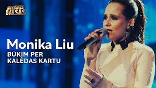 Monika Liu  Būkim Per Kalėdas Kartu Lyric Video Auksinis Balsas [upl. by Tshombe]