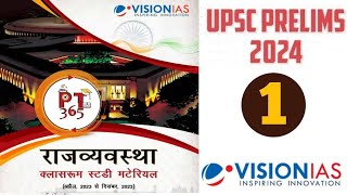 Vision IAS PT 365 POLITY Current Affairs UPSC Pre 2024  Vision IAS Current Affairs Yearly 2024 [upl. by Elyssa134]