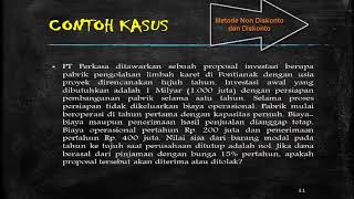 Contoh kasus Teori Investasi Metode Non Diskonto dan Diskonto [upl. by Seale699]