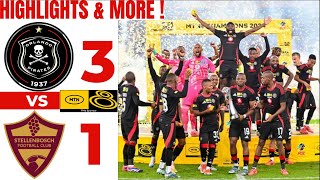 Orlando Pirates Vs Stellenbosch FC Extended Highlights All Goals MTN 8 Final 2024 [upl. by Atikaj]