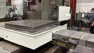 Sticker Corp Auction  Wotan CutMax2 Rotary Table CNC Horizontal Boring Mill [upl. by Aisya]