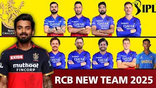 Royal Challengers Bangalore final Squad 2025  RCB Best Squad 2025  RCB New Captain 2025 [upl. by Derby]