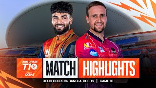 2024 Abu Dhabi T10 I Match 18 Highlights Delhi Bulls vs Bangla Tigers  Season 8 [upl. by Ahtis]