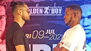 ZURDO RAMÍREZ COMES FACE TO FACE WITH SMILING SULLIVAN BARRERA IN FIRST FACE OFF IN LOS ANGELES [upl. by Saimon467]