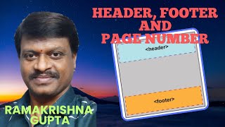 17 Header Footer and Page Number in MS Word [upl. by Ahsietal]