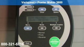 Variquest Poster Maker 3600 Youre not stuck  how Bright White generic end caps [upl. by Amador]