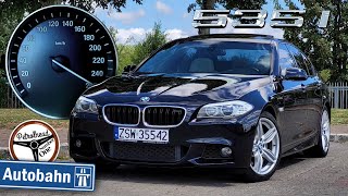 2011 BMW 535i 306 KM  VMAX 0100 100200 kmh prezentacja wyciszenie  4K [upl. by Eidaj615]