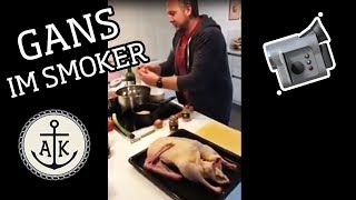 Gans vom Smoker mit Stefan und Anne  Ankerkraut Live 📹 [upl. by Eelahc]