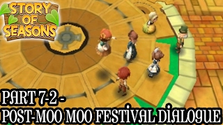 Story of Seasons Part 72  PostMoo Moo Festival Dialogue [upl. by Hotchkiss]