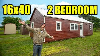 SHED TO HOUSE  Finished 2 bedroom 1 bathroom [upl. by Bock213]