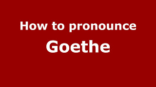 How to Pronounce Goethe  PronounceNamescom [upl. by Atalante]