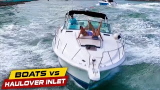 PASSENGERS GET BEAT UP AT HAULOVER INLET  Boats vs Haulover Inlet [upl. by Rehpotsyrk]