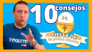 10 CONSEJOS para organizar una PRIMERA COMUNION inolvidable [upl. by Eentirb]