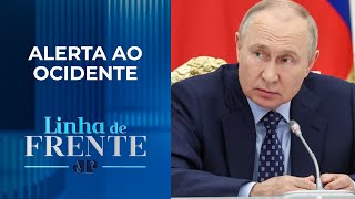 Putin “Rússia está preparada para guerra nuclear”  LINHA DE FRENTE [upl. by Htnicayh]