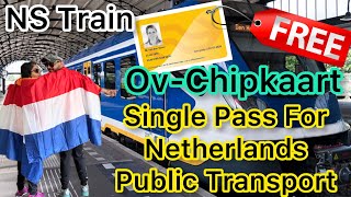 OVChipkaart Ordered at €0 free  to travel via Train Tram Bus in Netherlands 🇳🇱 [upl. by Ifok]