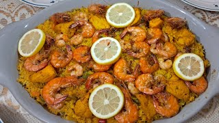 بايلا لذيذة و بطريقة سهلة 😋😋😋 paella [upl. by Acima595]